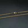 HIP HOP Ketting Ketting Mannen Rapper Trendy Golden Cuba Chains 18 K Real Vergulde Twist Ketting Sieraden