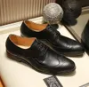 Avrupa ve Amerikan Lüks Erkek Gentleman Oxfords Sürücü Yeni Lace Up Casual Gerçek Deri Düğün Ayakkabı Boyutu 38-45