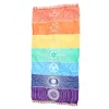 Hot Sale Rainbow Beach Mat Yoga Mat Mandala Blanket Wall Hanging Tapestry Stripe Towel Yoga Mats Home Colorful Tablecloth