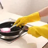 防水ゴムラテックス手袋冬の料理を洗う洗濯柔軟な難解な家仕事家の食事キッチンアクセサリー