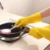 Latex Gloves Waterproof Housework cleaning Non-slip winter Dish-Washing Washing Clothes Rubber Gloves for home kitchen tool