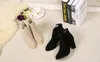 Bottines noires à talons hauts de grande taille pour femmes, nouvelle botte Martin européenne et américaine à fond épais et bas, vente en gros, 2019