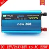 Freeshipping 1200W GeneralDuty Power Inverter DC 12V / 24V / 48V till AC 220V Hög effekt för vindturbin eller solenergi