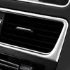 Rostfritt stål Bilstyling Middle Air Vent Dekoration Frame Trim Ac Button Cover för AUDI Q5 2010-16 Interiör Auto Tillbehör