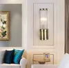 Nowoczesny Luster Kryształowy Lampa Ścienna Brąz / Srebrzystą Sypialnią LED Światła Oprawy Salon Ściana Światła LLFA