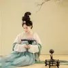 Высокое качество Oriental Тема Тема женщины Античная фото платье Hanfu Ruqun костюмы высокой талии грудь длина Китай Япония Hanfu платье