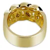 choucong твист мужской хип-хоп кольцо проложить установка алмазов желтое золото заполнены партии группа кольца для мужчин рок палец ювелирные изделия
