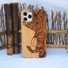 Factory Custom Wood Cases Projekty dla iPhone'a 11 x XR XS Max 7 Plus Zderzak Drewniany Bambusa Telefon Osłona na wstrząsy Wysokiej jakości DHL za darmo