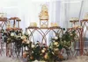 Bruiloft tafel centerpieces acryl ijzer kolom achtergronden tafel bloem vaas houder cake cupcake dessert tafel hoge cake stand ambachten rack