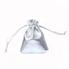 New 5 sizes Fashion Silver Gold Plated Gauze Satin Jewelry Bags Jewelry Christmas Gift Pouches Bag 6x9cm 7X9cm 9x12cm 10*15cm 13x18cm