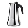 100% Nuovo di Zecca 200 ml/300 ml/450 ml Macchina Per Caffè Espresso Portatile Moka Pentola Per Caffè In Acciaio Inox Bollitore Pentola