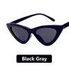 خمر النساء النظارات الشمسية القط العين النظارات العلامة التجارية مصمم ريترو مكبرة الإناث UV400 نقاط الظل