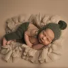 Baby Booket Фотография реквизит новорожденных вязаные фотосъемки фонов коврик фотографические младенческие позирует помощь мат