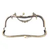 1PCS diy 20.5cm bronze silver vintage elegant women purse frame clutch bag clasp with handle DIY hardware knurling