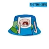 Chapeau de pêcheur imprimé Adventure Time pour adultes et enfants, fourniture ponctuelle, chapeau de bassin de style coréen pour couple, pare-soleil dans un seau d'été hat8685612