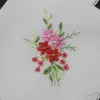 Vintage İşlemeli Çiçek Pamuk Mendil Vintage Hanky ​​Kelebek Dantel Çiçek Kare Mendil Bezi Peçeteler Umman Düğün Hediye