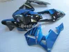 Injektionsformgräs Kropps kit för Honda CBR600RR 03 04 Blå Svart Motorcykel Fairings Set CBR600RR 2003 2004 JK35