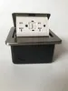 US GFCI Golv Box Börja Box 15A / 20A Receptacle Electric Outlet USB Laddare Gyllene Silver Tillgänglig