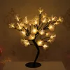 LED Fibra óptica flor decorativa lâmpada de mesa quente luzes de cabeceira de Natal luzes de presente piscando luzes de corda estrelas