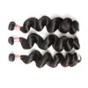 Bella Hair® Brazilian Bundles Unprocessed Virgin Human Hair Weave Loose Wave Weft Natural Black 3pcs julienchina