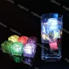 Nachtlichter LED ICE CUBES BAR Fast langsam Blitz Autowechseln Kristallwürfel Wasser-Wirksam für romantische Party Hochzeits Weihnachtsgeschenk DHL