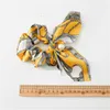 Grotere boog elastische haar scrunchie scrunchy hairbands hoofdband paardenstaart houder vrouwen meisjes parel hanger haaraccessoires