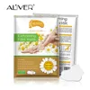 Freeshipping Limone Aloe Maschera esfoliante per i piedi Calzini copri tallone in silicone Peel Off Rimuovi la pelle morta Cura dei piedi Trattamenti termali per i piedi 2 Pezzi = 1 Borsa