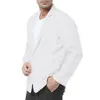 Men Slim Fit Cotton Blend Solid Long Sleeve Thin Suits Blazer Jacket Outwear Male blazers Men's coat Work Wedding Wear 11.4