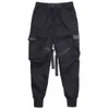 Mężczyzn Bilk Block Black Pocket Spodnie 2019 harem joggers harajukunpant hip hop spodnie czarne ulicy taniec taniec 7579078