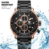 Rose Gold Brand T5 Male Man Quartz Mens Chronograph Chronograph Tapheproof Clock Sport Wrist Watch Mens Wistrand Wristwatch Box Stopwatch 2019 L4235724