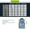 Plus Size Button Coats Mens Ripped Vest and Jacket Casual Denim Vests Men Retro Sleeveless Slim Fit Male Jeans Tank Top242v