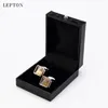 Square Steampunk Gear Cufflinks Lepton Watch Mechanism Cuff Links for Men Business Wedding Cufflinks Relojes Gemelos T190187i