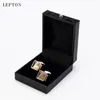 Square Steampunk Gear Cufflinks Lepton Watch Mechanism Cuff Links for Men Business Wedding Cufflinks Relojes Gemelos T1905712425