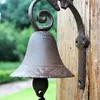 Ghisa di benvenuto cerata bell love uccelli decorazioni per la casa angosciata per campanello marrone portatile decorazione del portico all'aperto montare antico1841846