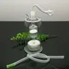 Pfeifen Aeecssories Glas-Wasserpfeifen Bongs Ultra leise Doppelsandkern-gefilterte Glaswasserpfeife