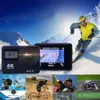 4K esportes câmera wifi controle remoto tela dupla 170d subaquático 30m capacete à prova d 'água gravação de vídeo requintado caixa de varejo