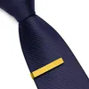 Simple Tie Clips Stainless Steel Ties Bars Necktie Business wedding Formal Blank Bar Grooms Mens Clip Gift