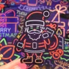 50 PCS Merry Christmas Stickers Santa Claus Elk Snowman Decals for Laptop Scrapbooking Home Party Decorations Toys Gifts for Kids 2761130