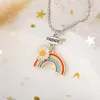 Moda Margherita Arcobaleno Collana Smalto Arcobaleno Cartone Animato Bambini Amico Ciondolo Collana Gioielli