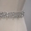 Cintos de casamento de cristal feitos à mão Cinto de vestido de noiva de prata dourada com strass Acessórios formais de casamento Cinto de faixa de fita de noiva CPA1393