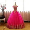 الأزرق فساتين quinceanera تول مع الذهب يزين الدانتيل الحلو 16 الكرة أثواب vestidos دي 15 Anos QC1466