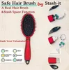 Great Safe Hair Brush Stash Diversion Secret Storage Boxs 9.8" Security Hairbrush Hidden Valuables Hollow Container Pill Case