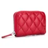 New fashion luxury classic designer coin bag stripped zipper genuine leather card holder wallet for women girls248E