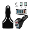 QC 3.0 Cell Phone Car Charger 4 USB Port Fast Charge Adapter Smart Charger 12V 3.1A For Android Samsung S10 NOTE 9 Universal Adapter