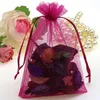 50st 7x9cm Organza Bag smycken Förpackning Display Pouches Wedding Party Decoration Favors228K