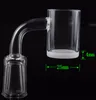 4mm Opaque Bottom Gavel Quartz Banger With 10mm 14mm 18mm Male Female Flat Top Quartz Banger Nails For Glass Bong Dab Rig