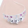 Kadınlar Için ucuz Kristaller Düğün Taçlar Çocuk Bohemian Gelin Tiaras Elmas Takı Rhinestone Headpieces Saç Aksesuarları Plaj Tiara