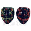 Home Halloween Maskers LED Glowing Mask The Purge Election Year Great Festival Cosplay Kostuum Levert Funny Party Masked 5107
