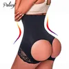 Partihandel-Palicy 4XL Sexig Cirkel Öppna Bufter Panty Slimming Shaper Seamless Tummy Control Bumbum Pant Booty Lift Underkläder för kvinnor