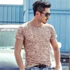 Mens Ice Silk Polyester Tee T-shirts Mode Trendsmecer Sport Lopende Tees Tops Korte Mouw Casual O hals Katoen Fitness T-shirt Sportwear